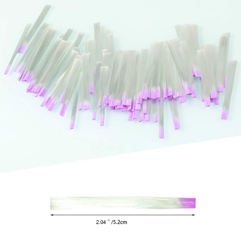 MWOOT 100 Pieces Fiberglass Nail Extension Silk,Nails Tips Quick Extension Fiberglass Fiber Silk False Nails Tips Salon Tool Accessories For UV Gel Nails Art - Image 3